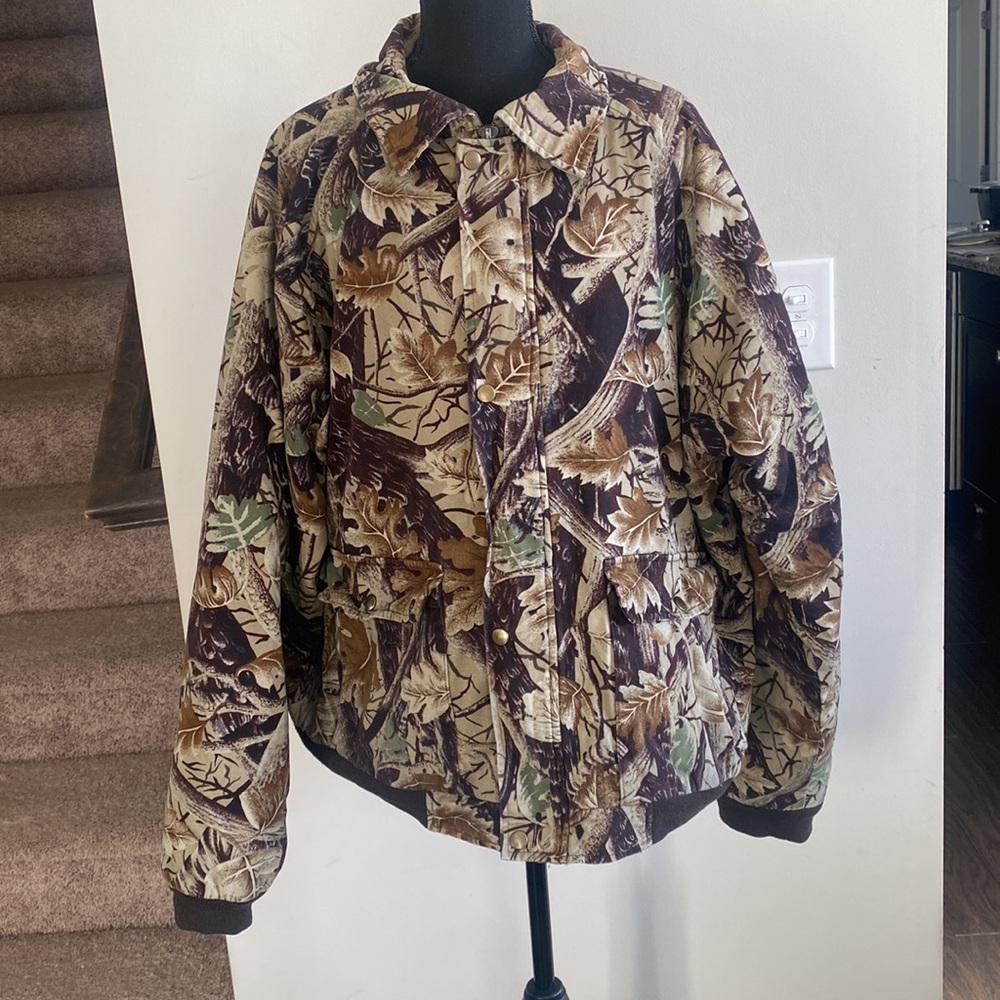 Master Sportsman Rugged Outdoor Gear Camouflage XXL Hunting Zip Up Coat Jacket